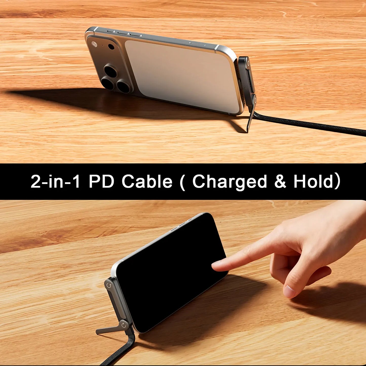 Charging cable with built-in stand (Type-C)
