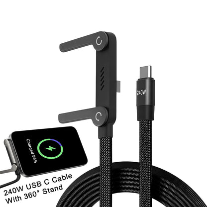 Charging cable with built-in stand (Type-C)