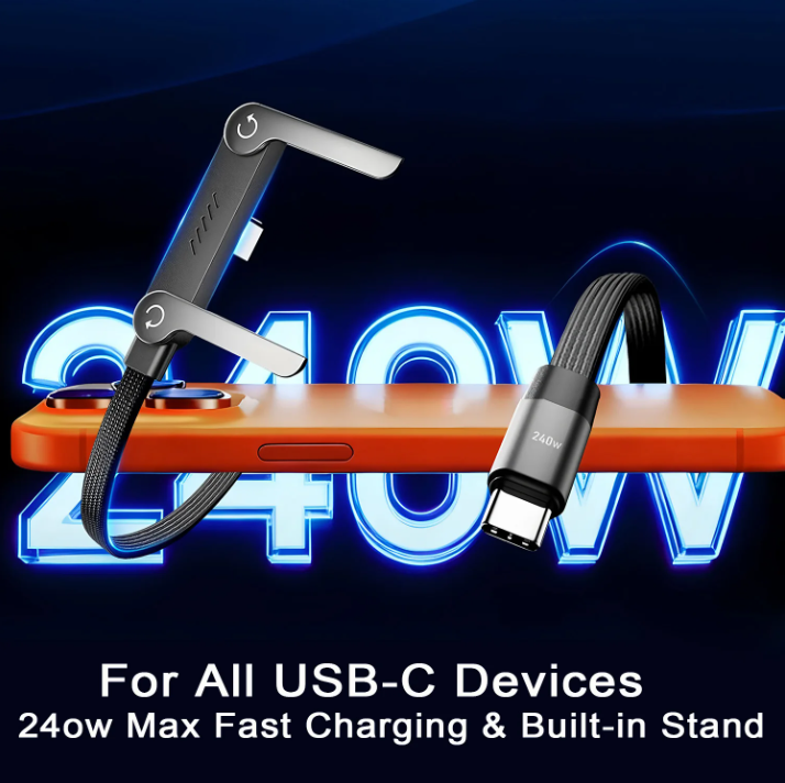 Charging cable with built-in stand (Type-C)